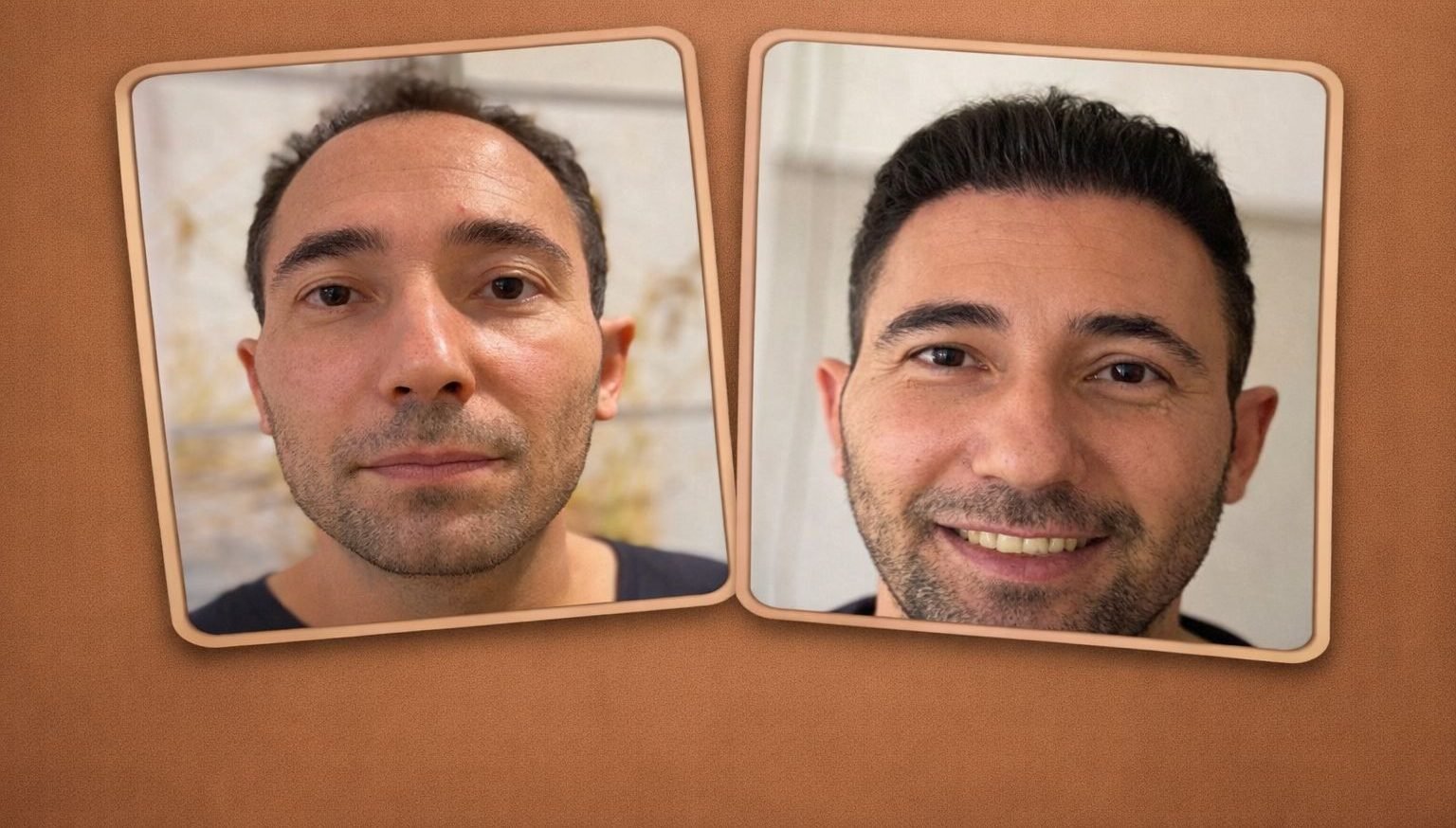 Résultat avant / après d'une greffe de cheveux en Turquie — patient 4 de Global Health Hair