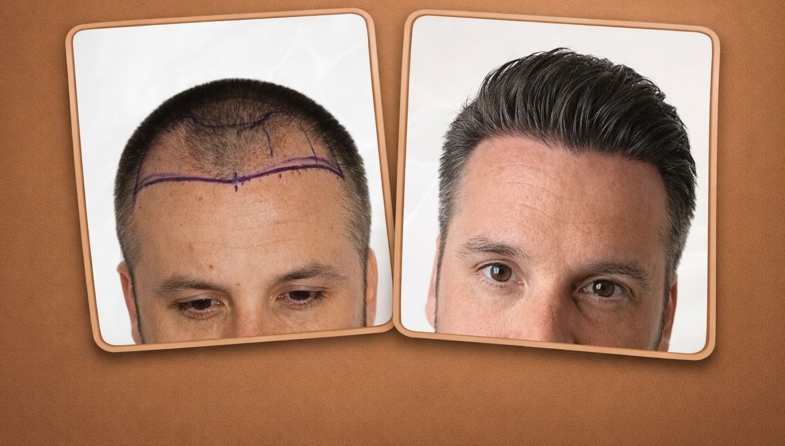 Résultat avant / après d'une greffe de cheveux en Turquie — patient 7 de Global Health Hair